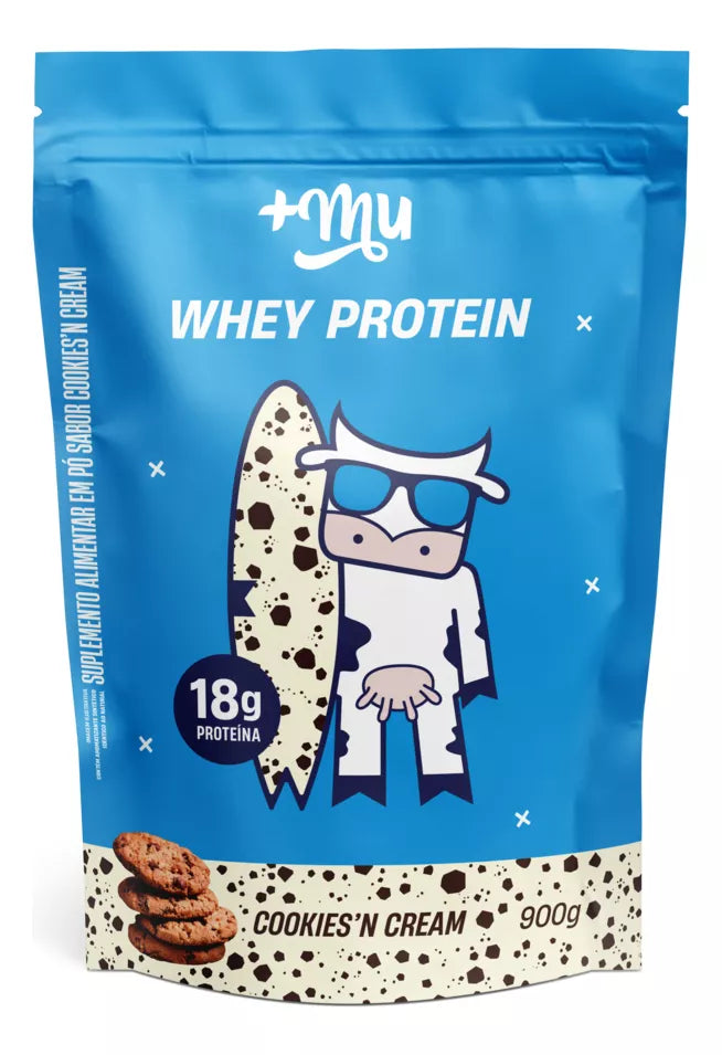 + MU WHEY CONCENTRATE COOKIES'N CREAM - REFILL 900G